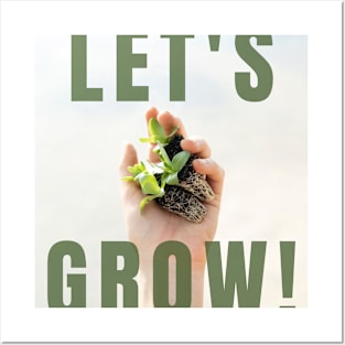 LET'S GROW  SEEDLINGS Posters and Art